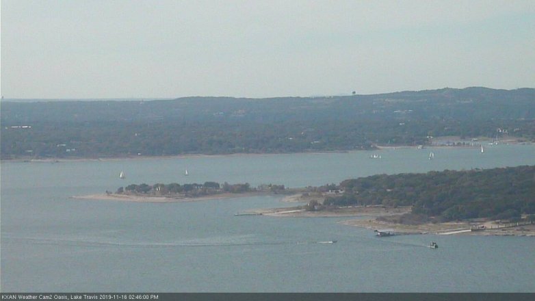 Lake Travis webcam, November 16, 2019 2:45 PM CT