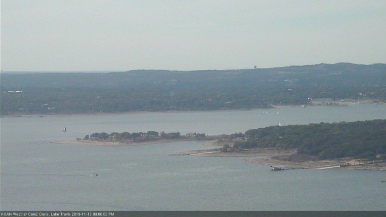Lake Travis webcam, November 16, 2019 3:00 PM CT