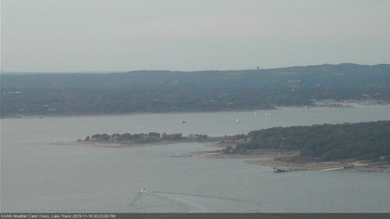 Lake Travis webcam, November 16, 2019 3:25 PM CT