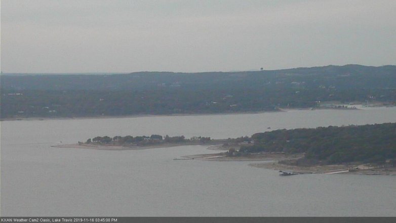 Lake Travis webcam, November 16, 2019 3:45 PM CT