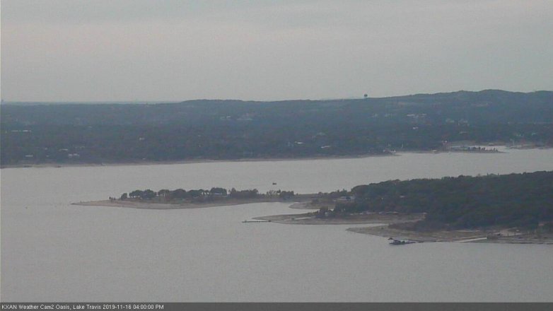 Lake Travis webcam, November 16, 2019 4:00 PM CT