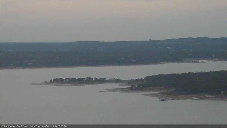 Lake Travis webcam, November 16, 2019 4:25 PM CT