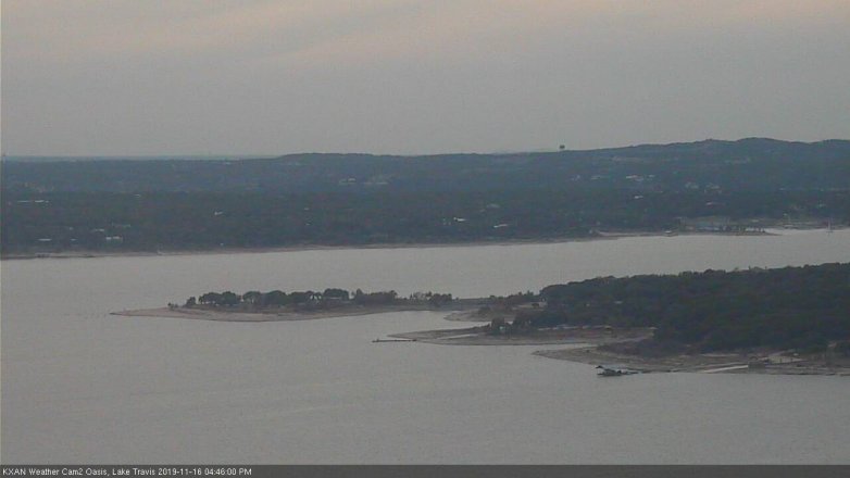 Lake Travis webcam, November 16, 2019 4:45 PM CT