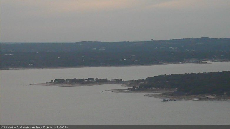 Lake Travis webcam, November 16, 2019 5:00 PM CT