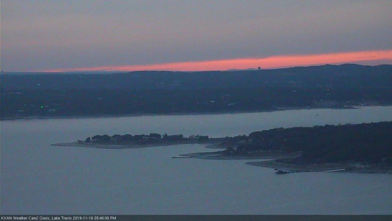 Lake Travis webcam, November 16, 2019 5:45 PM CT