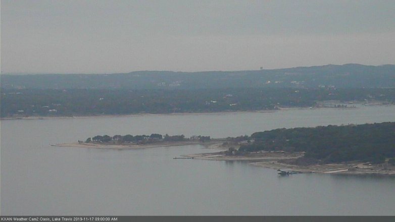 Lake Travis webcam, November 17, 2019 9:00 AM CT