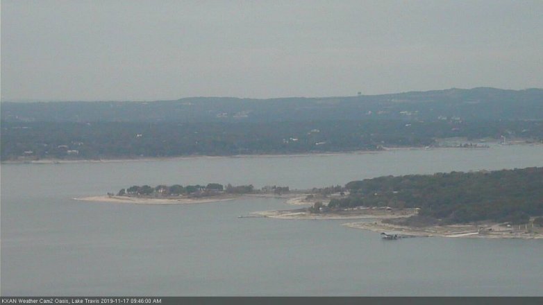 Lake Travis webcam, November 17, 2019 9:45 AM CT