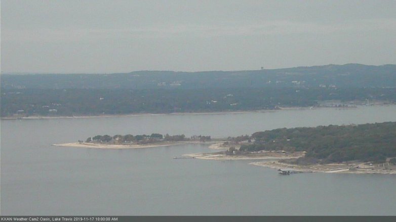 Lake Travis webcam, November 17, 2019 10:00 AM CT