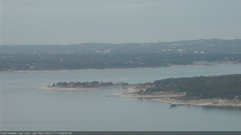 Lake Travis webcam, November 17, 2019 10:45 AM CT
