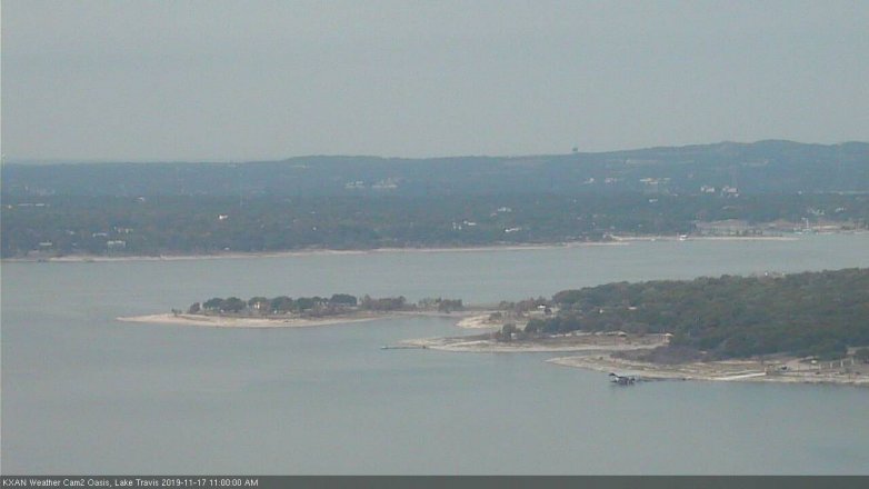 Lake Travis webcam, November 17, 2019 11:00 AM CT