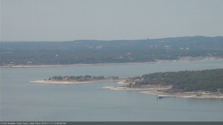 Lake Travis webcam, November 17, 2019 12:00 PM CT