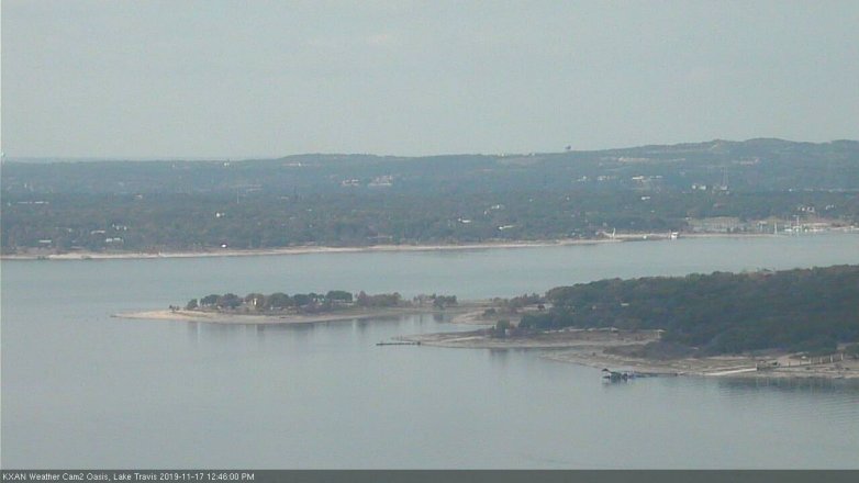 Lake Travis webcam, November 17, 2019 12:45 PM CT