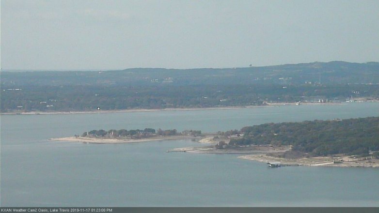 Lake Travis webcam, November 17, 2019 1:25 PM CT
