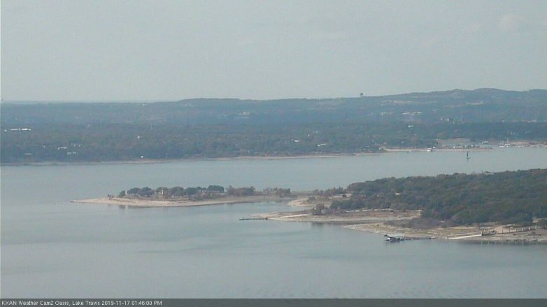 Lake Travis webcam, November 17, 2019 1:45 PM CT