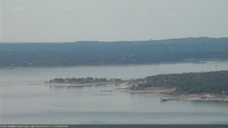 Lake Travis webcam, November 17, 2019 2:00 PM CT