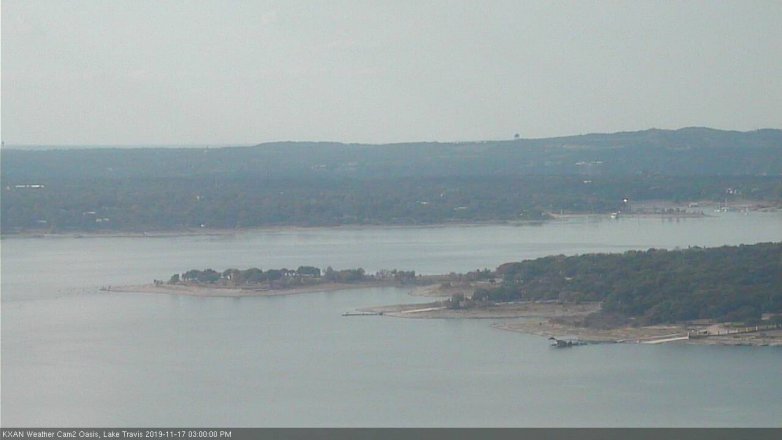 Lake Travis webcam, November 17, 2019 3:00 PM CT