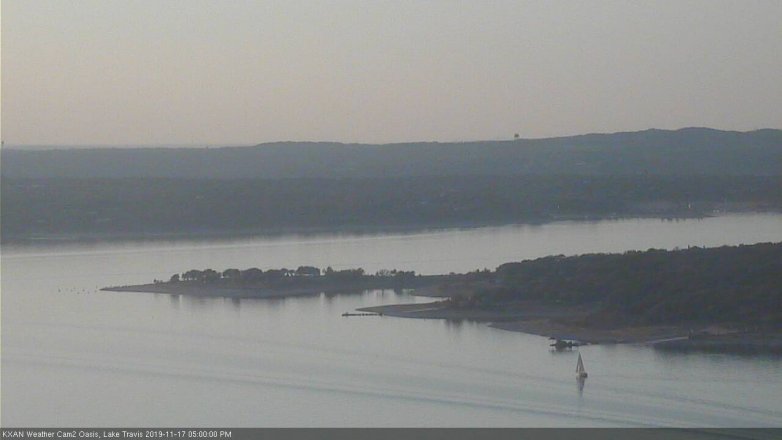 Lake Travis webcam, November 17, 2019 5:00 PM CT