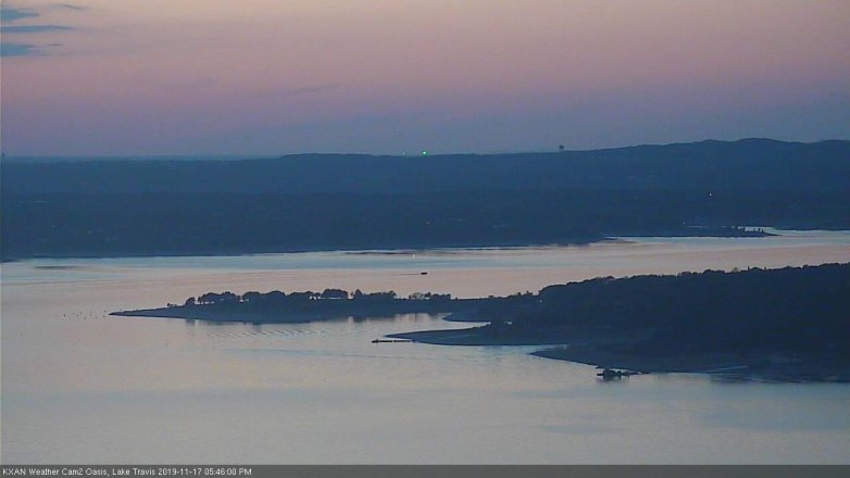 Lake Travis webcam, November 17, 2019 5:45 PM CT