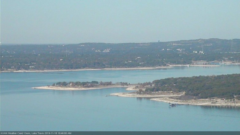 Lake Travis webcam, November 18, 2019 10:45 AM CT