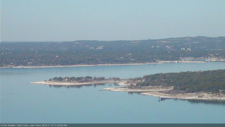 Lake Travis webcam, November 18, 2019 11:25 AM CT