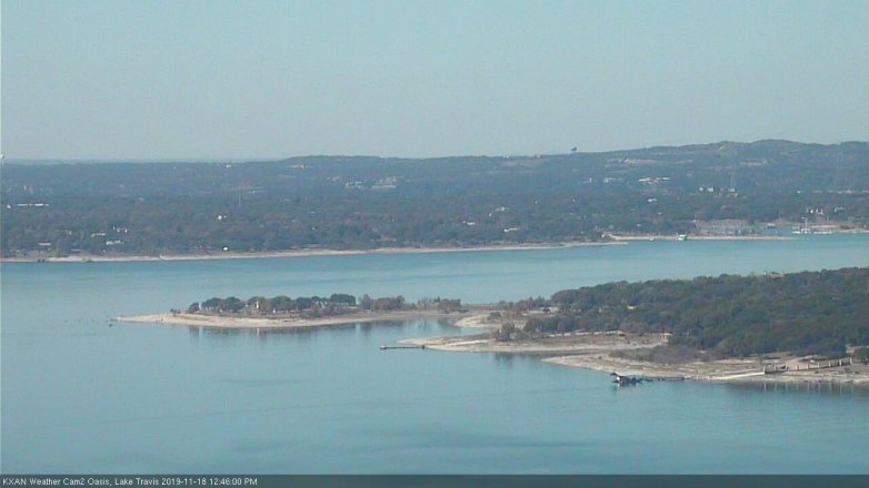 Lake Travis webcam, November 18, 2019 12:45 PM CT