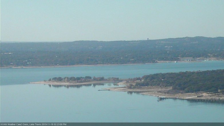 Lake Travis webcam, November 18, 2019 2:25 PM CT