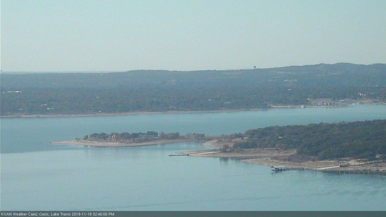 Lake Travis webcam, November 18, 2019 2:45 PM CT