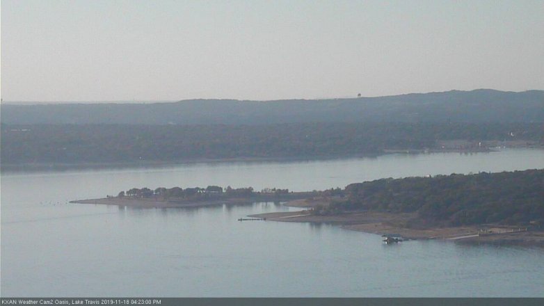 Lake Travis webcam, November 18, 2019 4:25 PM CT