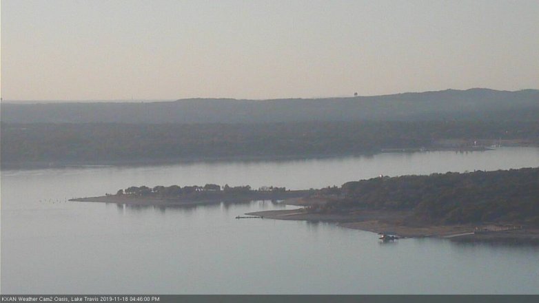 Lake Travis webcam, November 18, 2019 4:45 PM CT