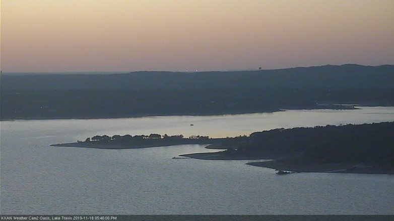 Lake Travis webcam, November 18, 2019 5:45 PM CT