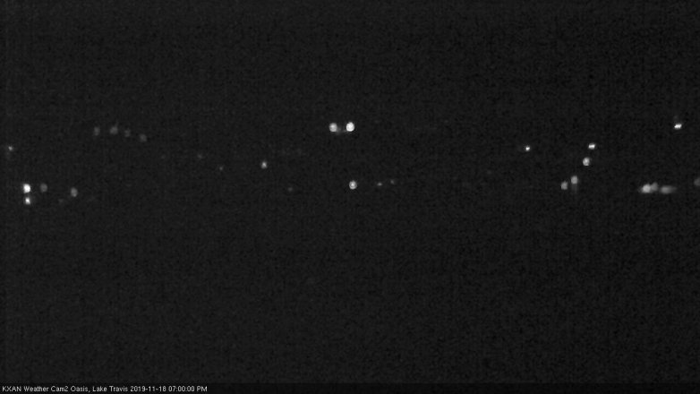 Lake Travis webcam, November 18, 2019 7:00 PM CT