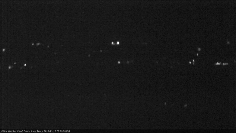 Lake Travis webcam, November 18, 2019 7:25 PM CT