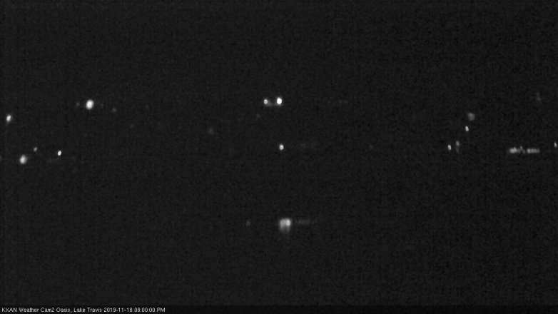 Lake Travis webcam, November 18, 2019 8:00 PM CT