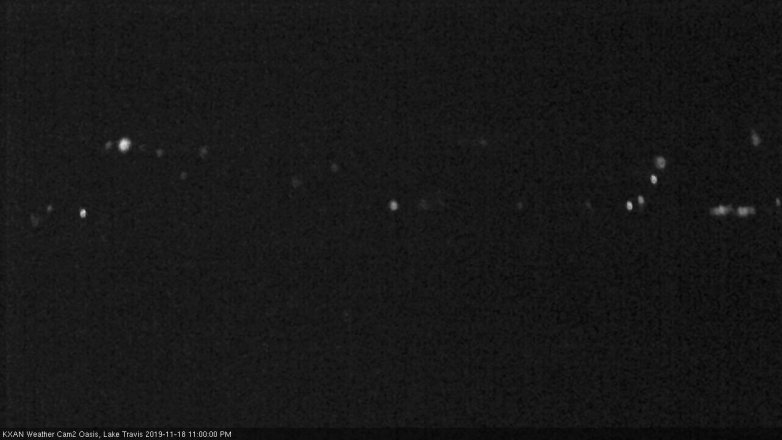 Lake Travis webcam, November 18, 2019 11:00 PM CT