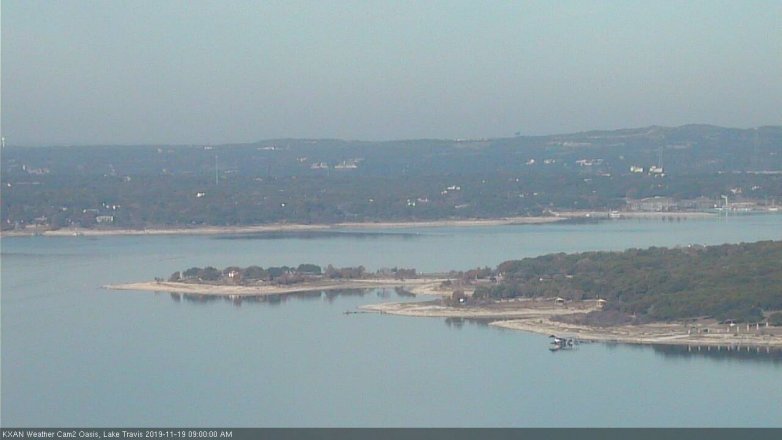 Lake Travis webcam, November 19, 2019 9:00 AM CT
