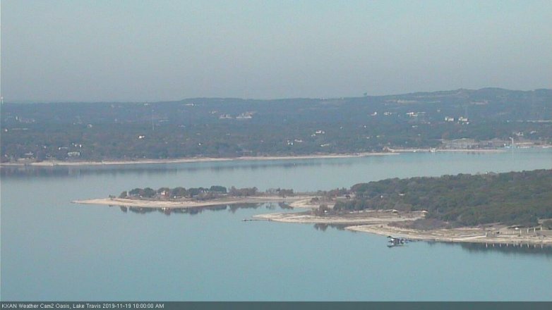 Lake Travis webcam, November 19, 2019 10:00 AM CT