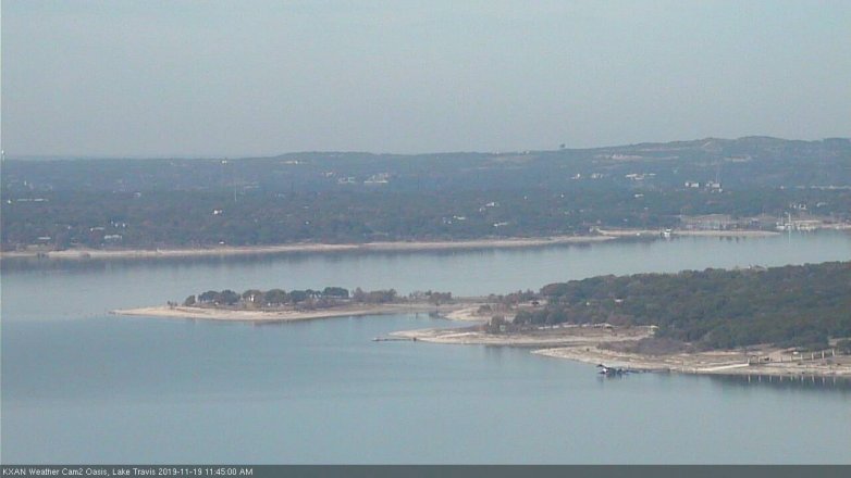 Lake Travis webcam, November 19, 2019 11:45 AM CT