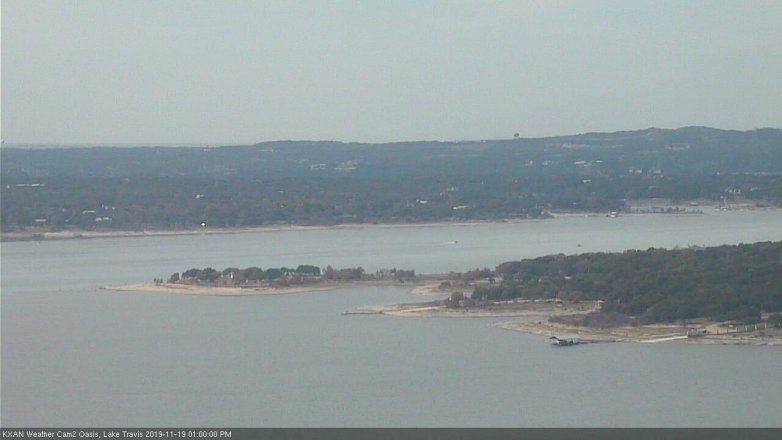 Lake Travis webcam, November 19, 2019 1:00 PM CT