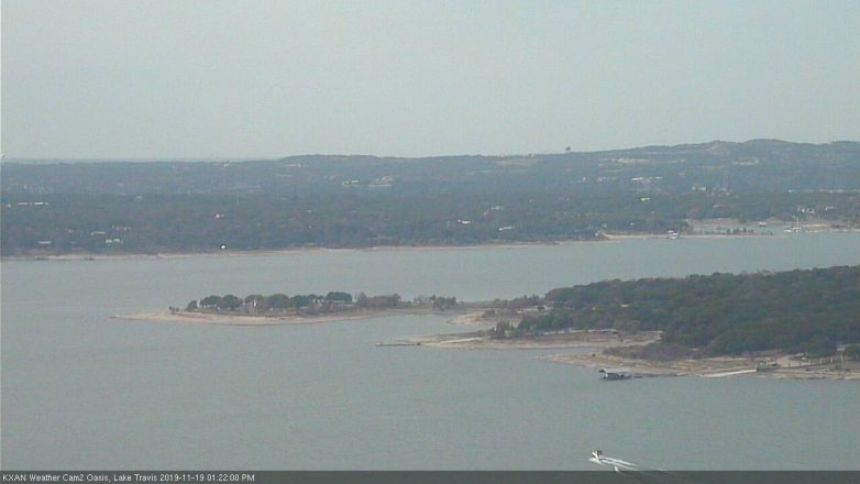 Lake Travis webcam, November 19, 2019 1:25 PM CT