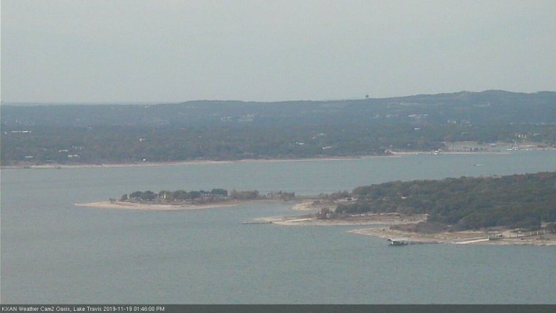 Lake Travis webcam, November 19, 2019 1:45 PM CT