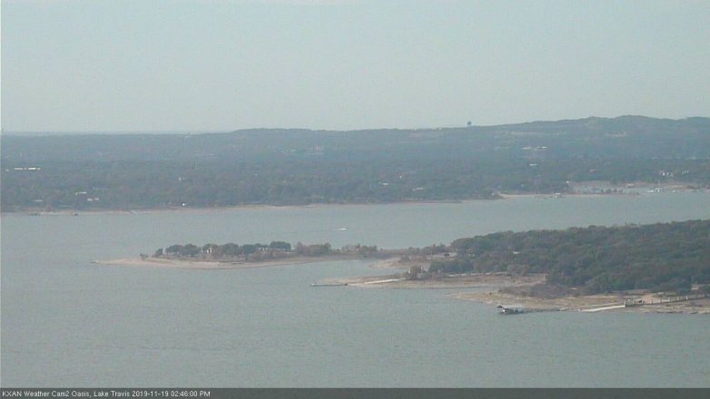 Lake Travis webcam, November 19, 2019 2:45 PM CT