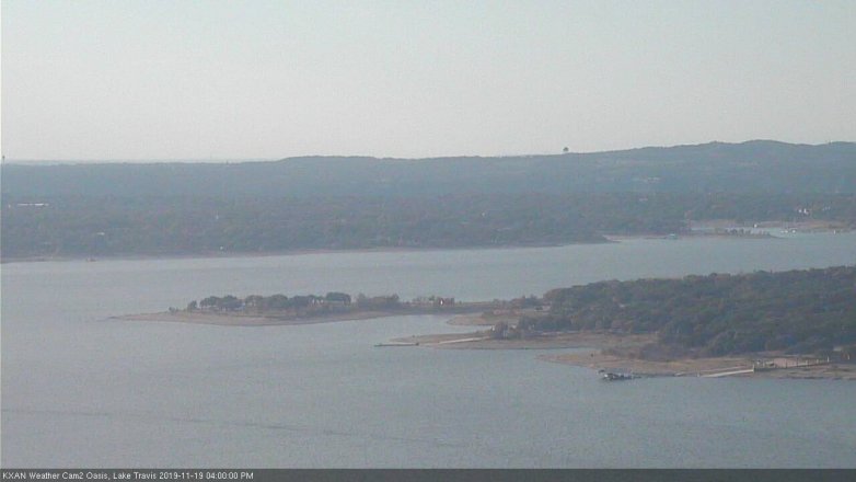 Lake Travis webcam, November 19, 2019 4:00 PM CT