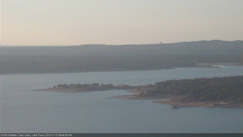 Lake Travis webcam, November 19, 2019 4:45 PM CT