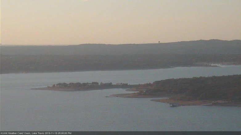 Lake Travis webcam, November 19, 2019 5:00 PM CT