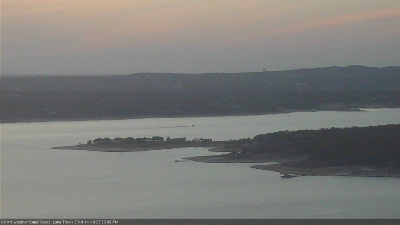 Lake Travis webcam, November 19, 2019 5:25 PM CT