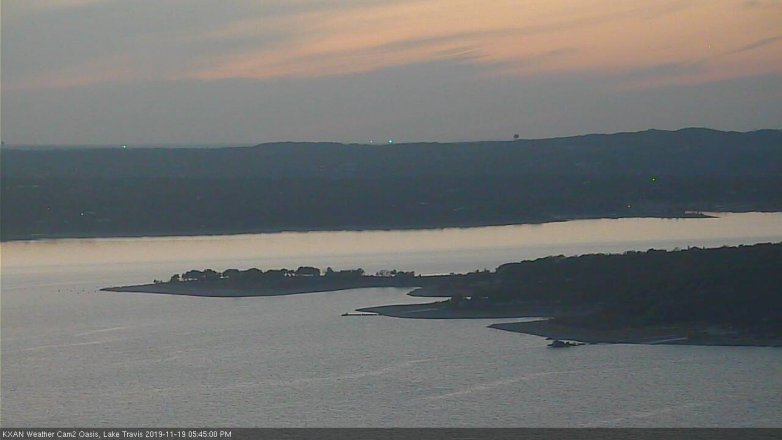 Lake Travis webcam, November 19, 2019 5:45 PM CT