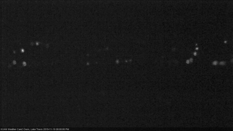 Lake Travis webcam, November 19, 2019 8:00 PM CT