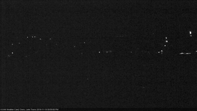 Lake Travis webcam, November 19, 2019 10:00 PM CT