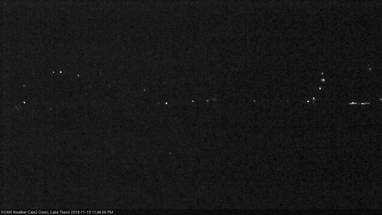 Lake Travis webcam, November 19, 2019 11:45 PM CT