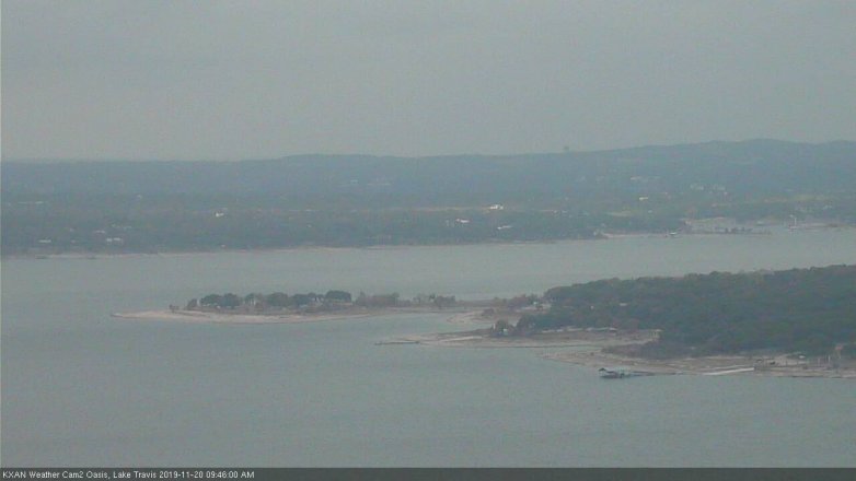 Lake Travis webcam, November 20, 2019 9:45 AM CT